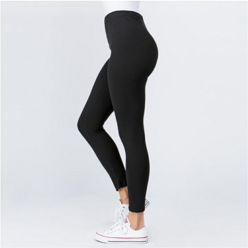 Black Peach skin leggings - Picture 3 of 3